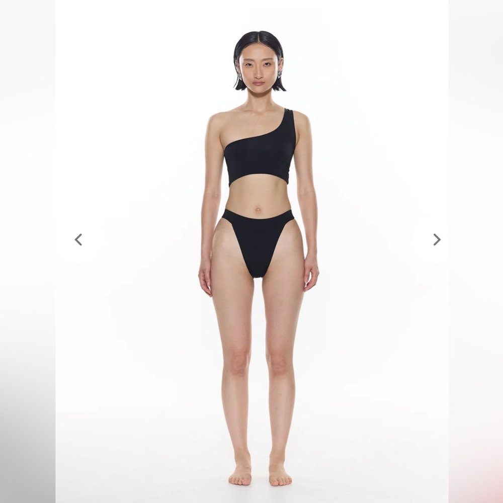 Myra Swim NWT Black Asymmetric Black‎ Bikini Set Size XS